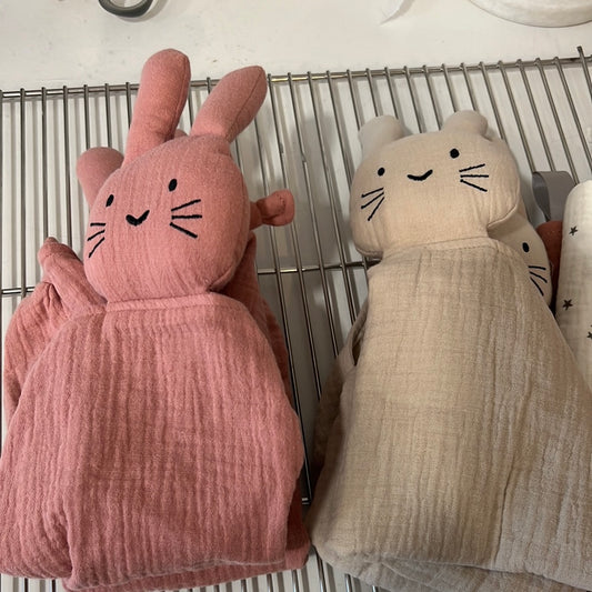 Bunny teething blanket