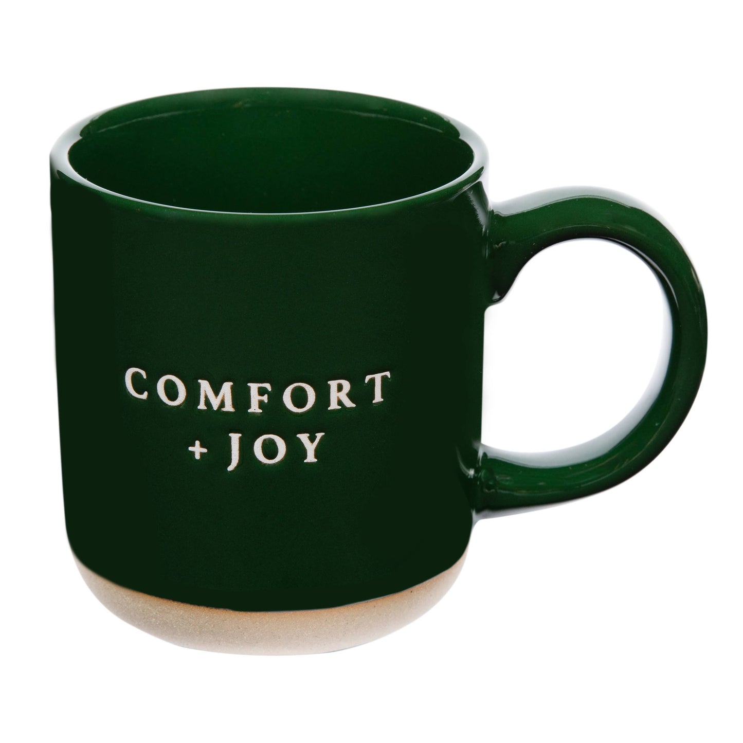 Comfort and Joy Stoneware Coffee Mug - Christmas Decor