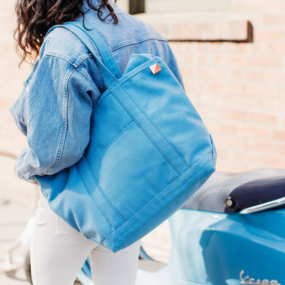 Classic Canvas Tote Private Label Solid Color: Navy