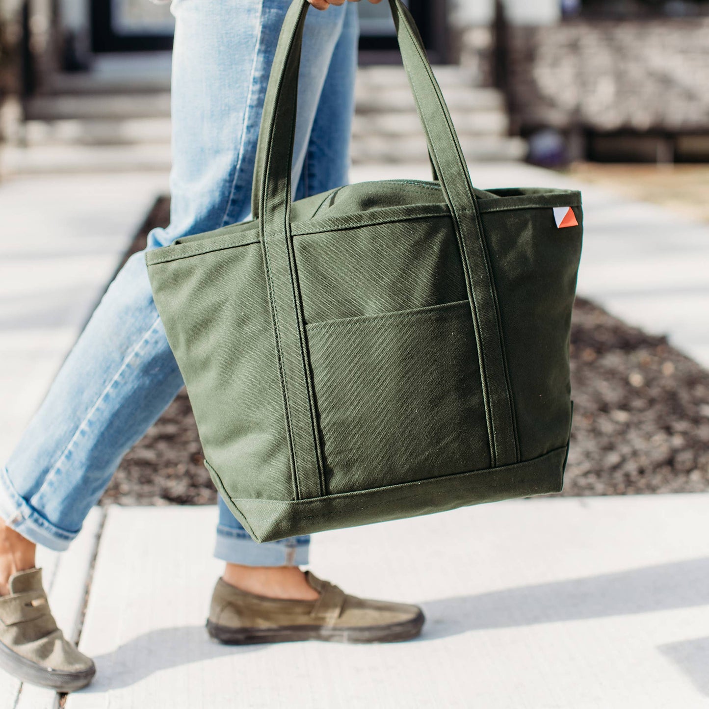 Classic Canvas Tote Private Label Solid Color: Navy