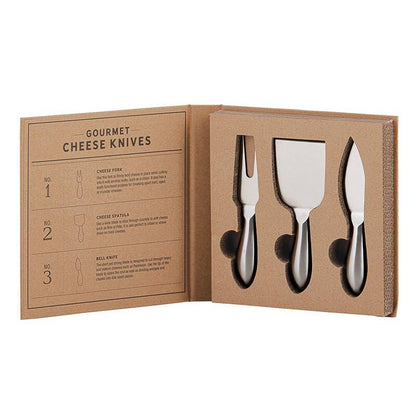 Gourmet Cheese Knives Book Box