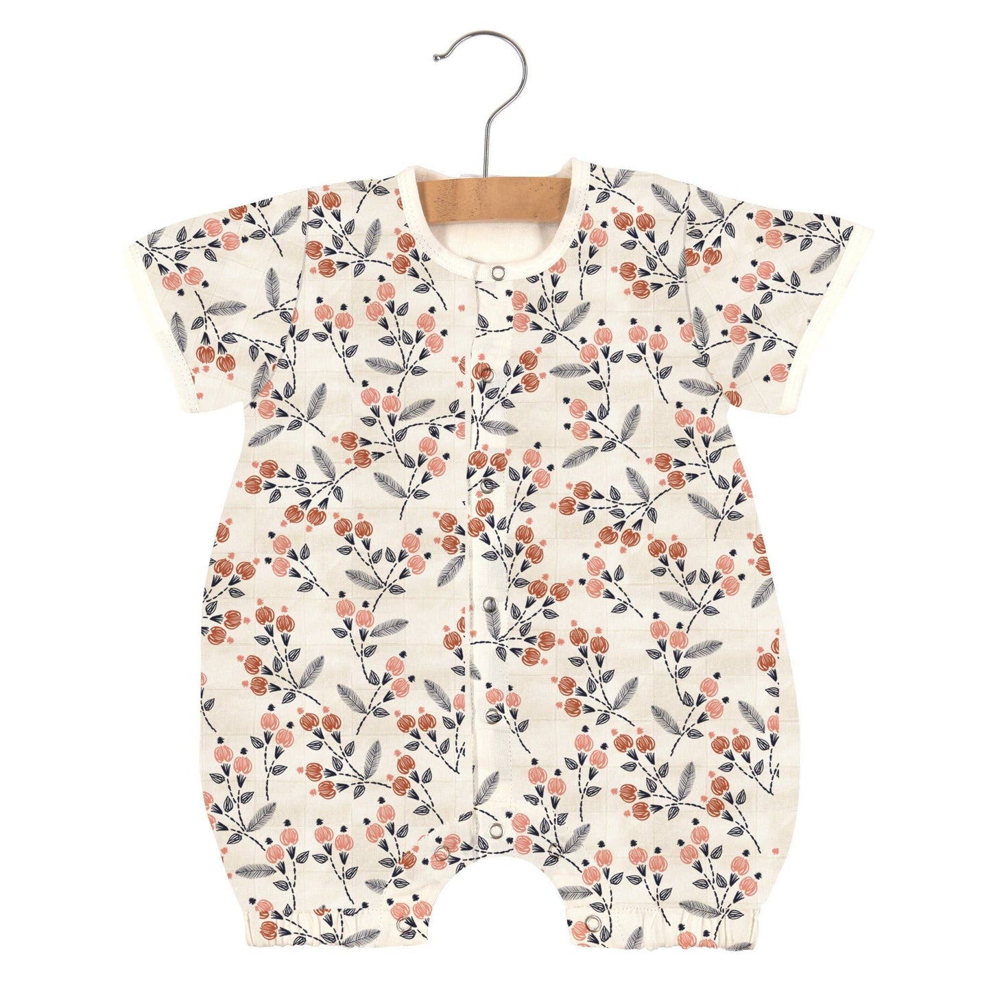 Dahlia Floral Bamboo Newcastle Mini Romper: 12-18 Month