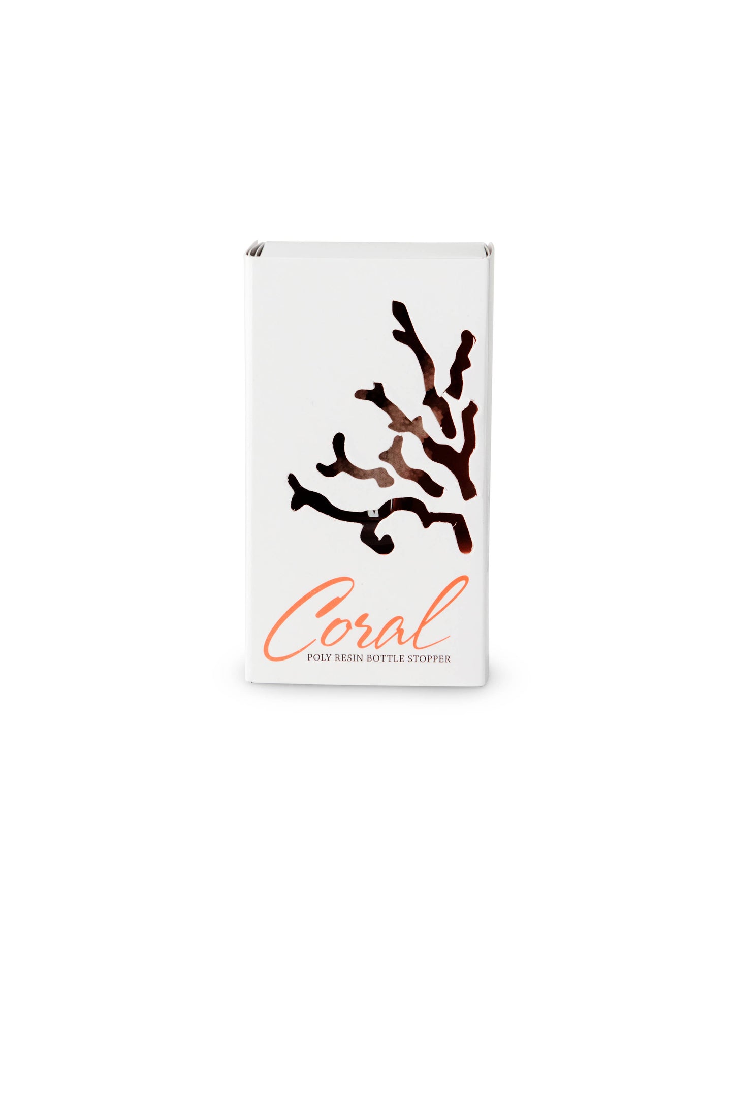 White Coral Wine Bottle Stopper Favor Gift Boxed