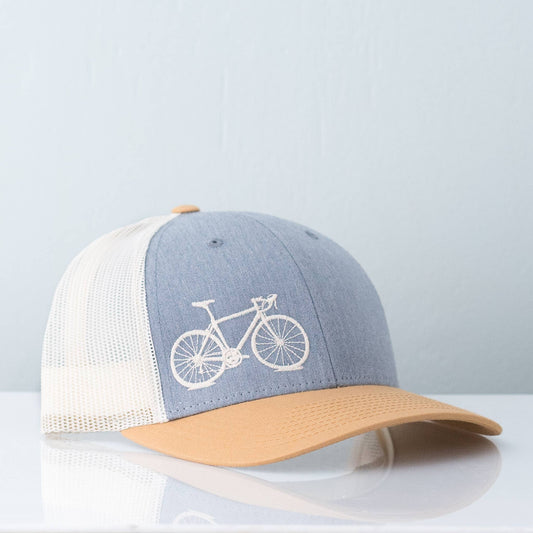 Road Bike Trucker Hat - Birch