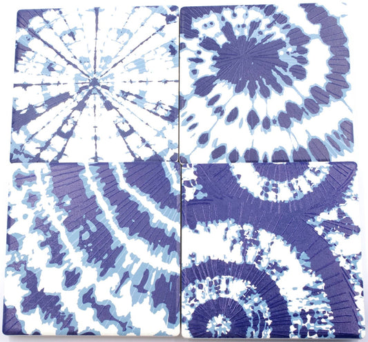 Coaster Natural Blue set Coaster Square Slab set of 4